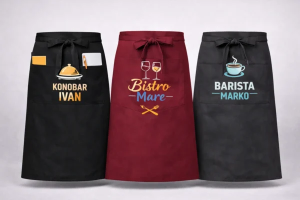 Personalizirane bistro pregače s tiskom u Rijeci - tisak na bistro pregače Rijeka - Izrada u Tiskari Omexprint Rijeka