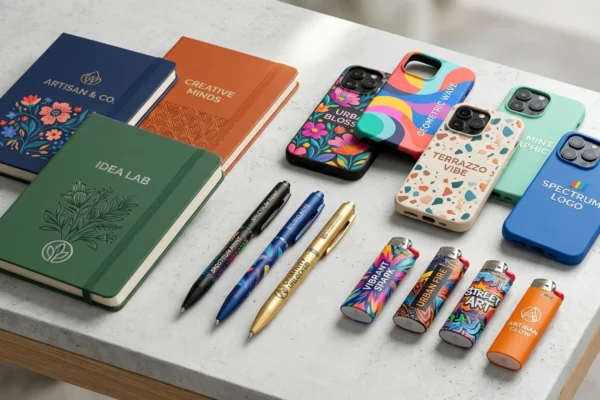 Promotivni set s tiskom Rijeka: personalizirani rokovnici, maskice za mobitele, upaljači i kemijske olovke Promotivni set s tiskom Rijeka: personalizirani rokovnici, maskice za mobitele, upaljači i kemijske olovke